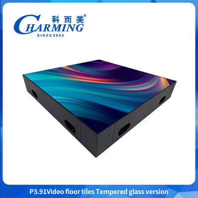 IP65 Waterroof P3.91 Video lantai ubin VERSI kaca tempered