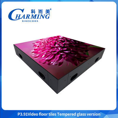 P3.91 Desain tahan beban dan tahan air dengan kinerja tinggi LED video floor tile dengan kecerahan tinggi LED video floor tile