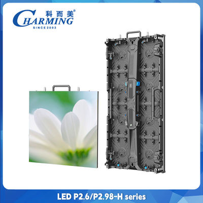 P2.98 Lemari Luar Ruangan Full Color LED Display Pre Maintenance Light Weght IP65