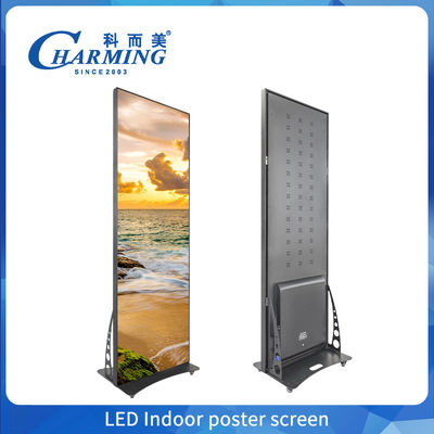 Smart Wifi Stand Mobile Hd P1.86 P2 Digital Advertising LED Poster Display Screen