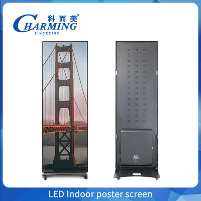 Indoor Poster Screen LED Video Wall Display dengan kontrol ponsel dan tingkat penyegaran tinggi untuk pengaturan yang mudah dan portabel