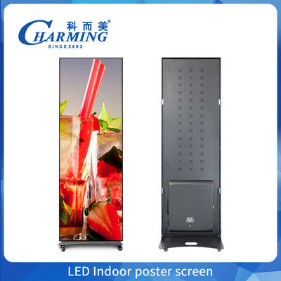 Indoor Poster Screen LED Video Wall Display dengan kontrol ponsel dan tingkat penyegaran tinggi untuk pengaturan yang mudah dan portabel