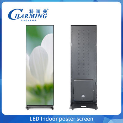 Desain baru P1.8 P2 P2.5 LED Video Poster Indoor Exhibition LED Mirror Poster Iklan Layar Tampilan