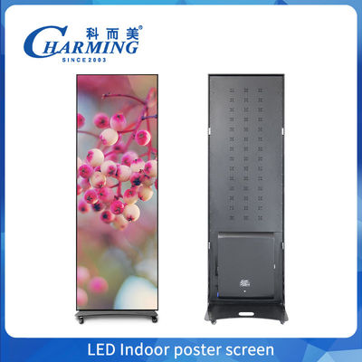 HD LED Indoor Full Color Poster LED Display P1.86 P2 P2.5 P3 Lantai Berdiri Digital Screen Poster Screen