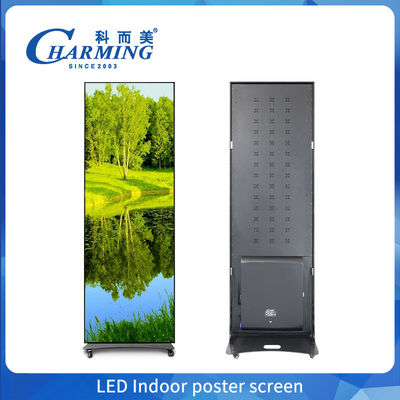 Komersial Portable Shopping mall LED Screen P2.5 Poster digital signage depan Layanan LED display screen