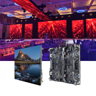Tingkat penyegaran tinggi, warna cerah P2.976 LED OutdoorScreen untuk lapangan basket, restoran, pameran