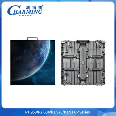 Ukuran lemari 500x500/500x1000mm P2.6/2.98/3.91 Seri CP Indoor LED Video Wall Dengan Arc Adjuster sudut maksimum 22,5°
