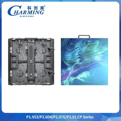 Penguncian busur yang dapat disesuaikan Layar dinding video LED melengkung fleksibel P1.9 P2.6 P2.98 P3.91 16Bit untuk ruangan dan luar ruangan