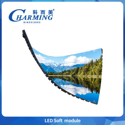 3840-7680Hz Tingkat penyegaran tinggi P2 P2.5 P3 P4 Fleksibel Soft Led Module Pantalla Led For Event