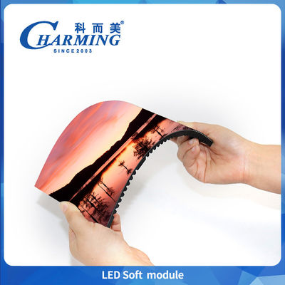 Led Soft Module Led Screen Tingkat Refresh Tinggi Anti-Ambient Light Display Disposable Fleksibel