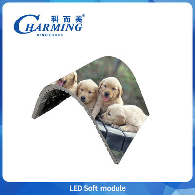 Modul Fleksibel P2-P3.076 Indoor Led Soft Module 16 Bit Tinggi Gray Scale Full Color Untuk Mal Perbelanjaan