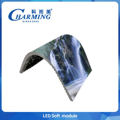 Full Color P1.86/P2/P2.5/P3.076 Indoor Led Soft Module 800hz Kecerahan Tinggi Untuk Layar Silinder