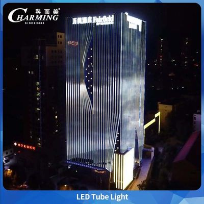 Lampu Tabung LED RGB U38 DC24V Sudut Pandang 140° untuk Proyek Luar Ruangan