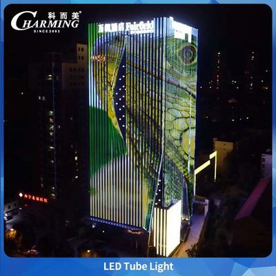 Lampu Tabung LED RGB Paduan Aluminium U38 DC24V Kontrol SPI untuk Bangunan
