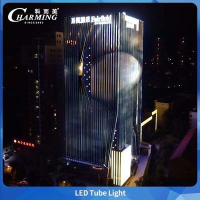IP65 Waterproof RGB Led Tube Light SPI Control SMD5050 untuk Bangunan