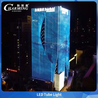 Lampu tabung warna penuh 1000/500x40.5x30.5mm IP66 dan perawatan mudah, desain garis penghubung untuk jembatan bangunan luar ruangan