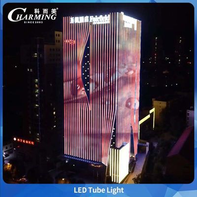Lampu Tabung Luar Ruangan Berperingkat IP65 Tanpa Sambungan Area Gelap Penutup PC Anti UV Untuk Pencahayaan Bangunan Tangga