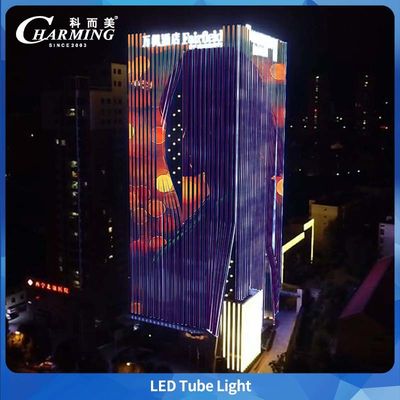 Pencahayaan Tube Led RGB untuk Fasad Bangunan