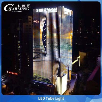 Lampu Tabung LED Tahan Air Luar Ruangan IP65 SMD5050 Bahan Aluminium Untuk Garis Besar Bangunan Besar Komersial
