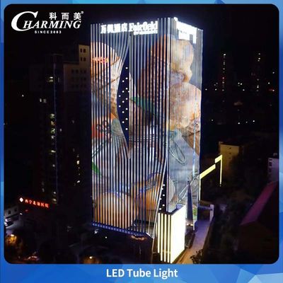 Lampu Tabung RGB U38 1000/500*38*58MM Lulus Sertifikasi 3C CE Untuk Bangunan Luar Ruangan Perawatan Mudah