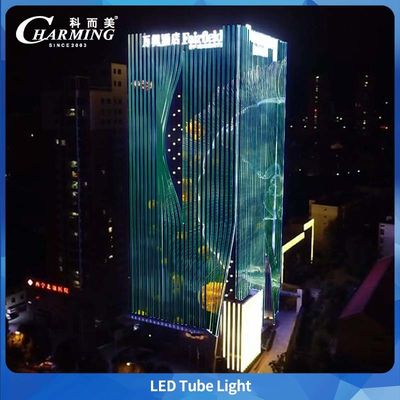 Lampu Tabung LED PC Cover SMD5050 IP65 Untuk Iklan Bangunan Luar Ruangan yang Besar
