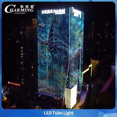 Lampu Tabung LED Tahan Air Luar Ruangan SMD5050 IP65 Aluminium Untuk Bangunan Besar Komersial
