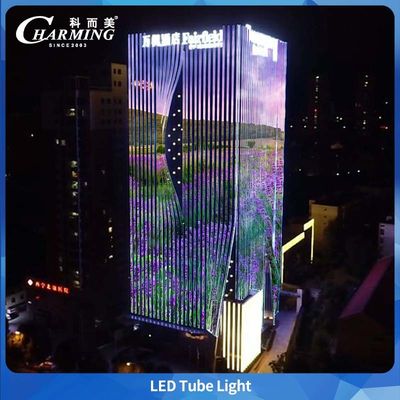 U38 Tube Light Waterproof Building Elevation DC24V Aluminium Desain kabel tak terlihat
