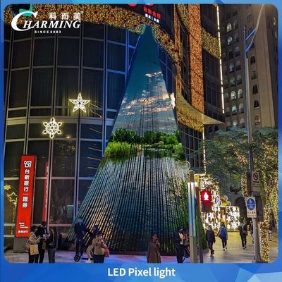 30MM IP66 DC24V RGB Aluminium Profil Luar Ruang Permanen Led Natal Led Pixel Point Light