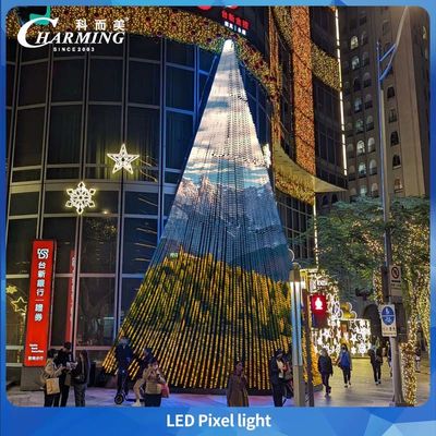 2025 Terlaris RGB Waterproof SPI Led Pixel Light DC24V Lampu Bangunan Luar Ruang