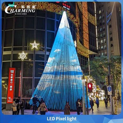 Lampu Pixel LED yang Menawan Dengan Lanjutan Titik Henti RGB Dapat Mencapai Sudut 180° Untuk Pencahayaan Arsitektur Bangunan