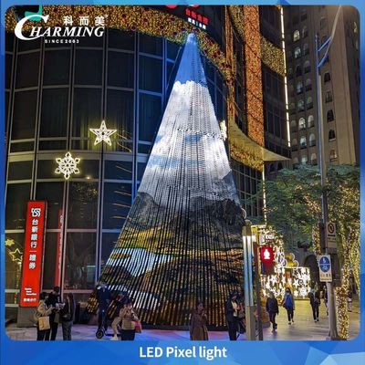Lampu Pixel LED Teknologi Baru 50C SMD3535 IP66 Kontrol SPI Lampu Luar Ruangan Dekorasi Dinding Eksterior Lampu Panggung Taman