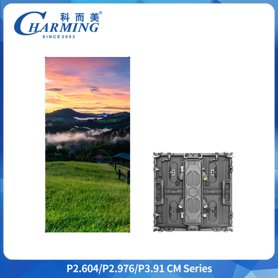 P3.91 Panel dinding video LED luar 500x500mm IP65 Alloy Aluminium