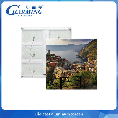 Layar Iklan 4k Aluminium Die-cast 960x960MM Tahan Air Luar Ruangan P6 Led Wall Screen