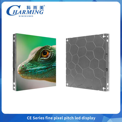Tampilan LED Pitch Halus Desain Modular Dalam Ruangan 8K Penyegaran Akses Depan Magnetik Penyambungan Multi Ukuran untuk Pemasangan Tetap