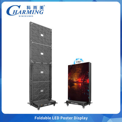 Layar Dinding Video LED Lipat Dua Sisi dengan Pitch Piksel P1.86 P2.5 dan Ukuran Kabinet 657x2075mm Menampilkan Pengunci Tepi Cepat