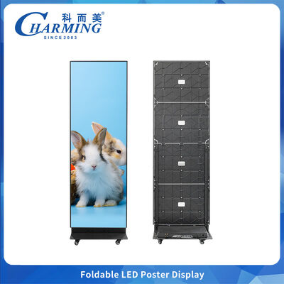 LED Portable Foldable Display P2.5 Pixel Pitch dengan Tingkat Refresh Tinggi 7680Hz untuk Acara Sewa dan Iklan Ritel