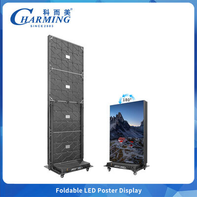 Layar LED Sambungan Mulus Kunci Cepat P2 P2.5 Kabinet Lipat dengan Lubang Pemosisian untuk Pemasangan Mudah