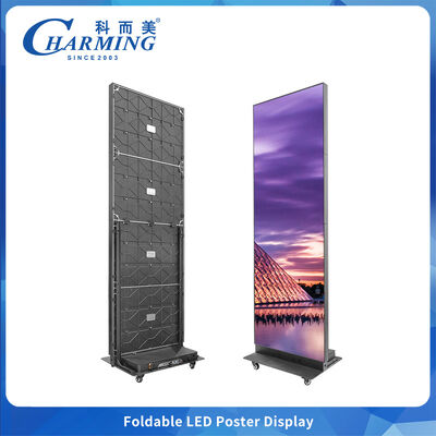 Layar Poster LED 7680Hz P2.5 Lipat Perawatan Depan Indoor dengan GOB