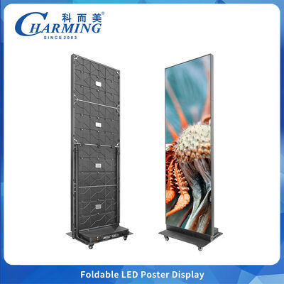 Layar Poster LED Lipat SMD2020 P2.5 dengan Kecerahan 800CD/m2 dan Material Aluminium Alloy