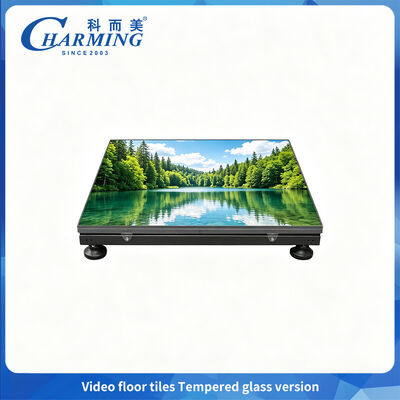 LED Lantai Dansa Kaca Tempered Kapasitas Beban Tinggi 500kg Tahan Aus untuk KTV