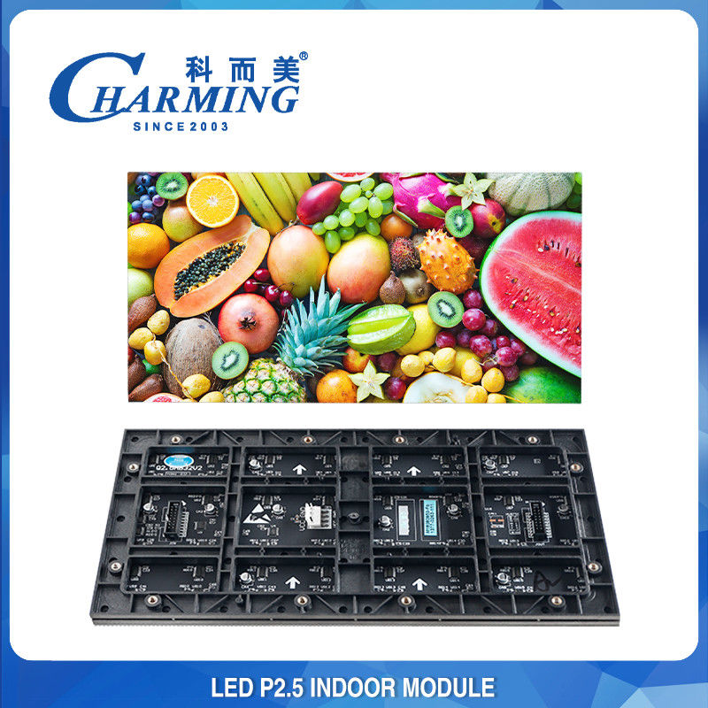 Modul Layar LED Dalam Ruangan Kecerahan Tinggi dengan laju penyegaran 7680Hz dan perawatan depan magnetik untuk papan reklame ritel dan ruang konferensi