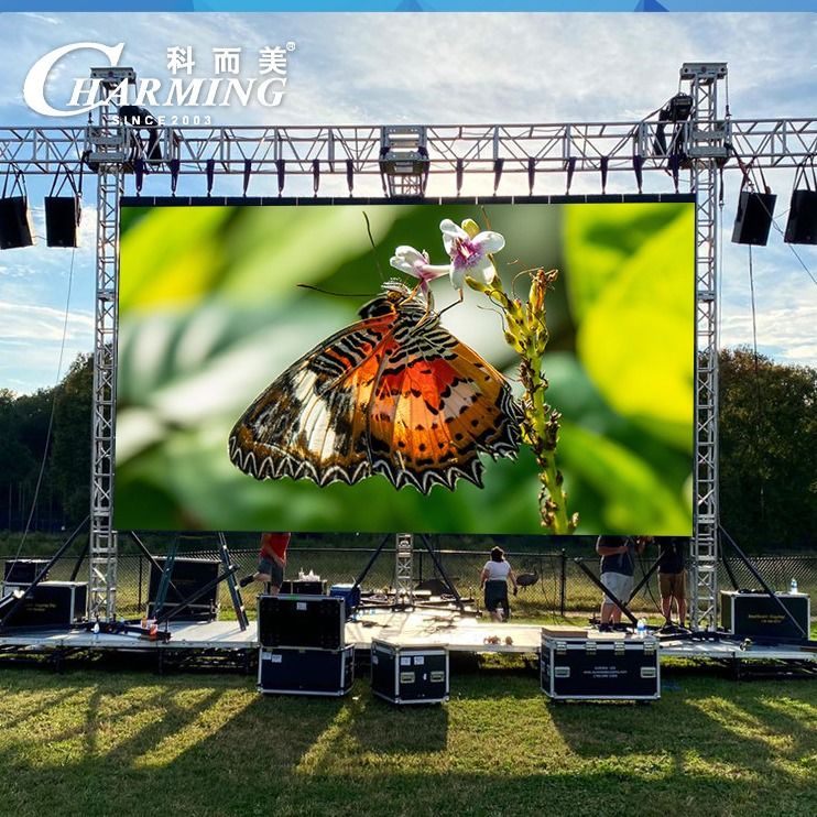 Quick Connect Truss P3.91 4K 3840Hz Video Wall LED Display Untuk Penyewaan Iklan
