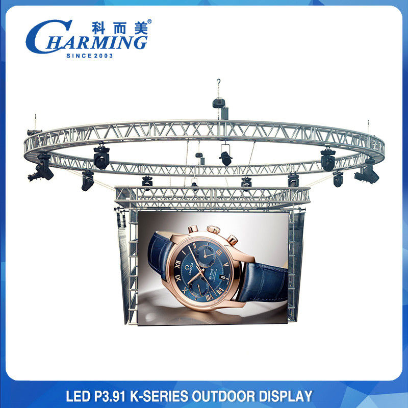 Digital Light Waterproof P3.91 LED Display Indoor Atau Outdoor Untuk Pusat Perbelanjaan