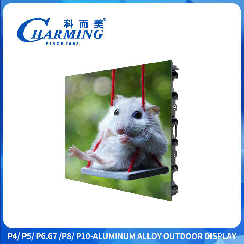 P4 CE RGBcolor Outdoor Led HD Display Screen IP65 Kiri Dan Kanan Koneksi Dengan Outlet Udara