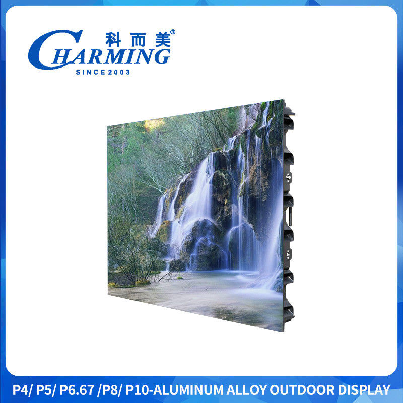 16-Bit Tingkat Tinggi Gray Outdoor P4 Led Display Screen Ultra Wide Viewing Angle Dengan Zinc Alloy Quick Lock