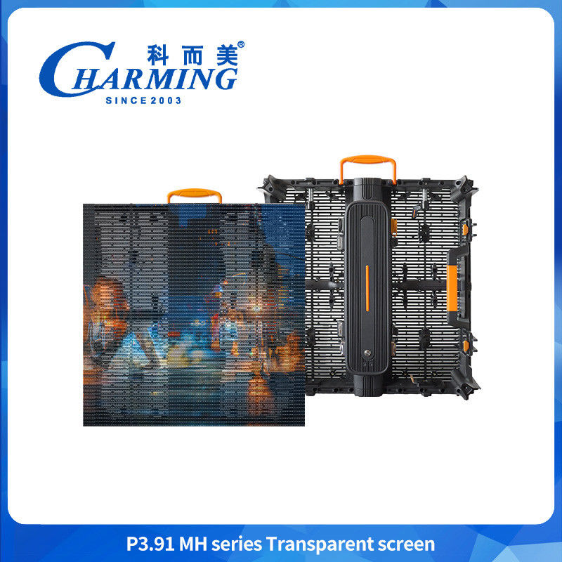 Layar LED Transparan Kaca Luar Ruangan Layar Film LED Transparan Panel Tampilan Video