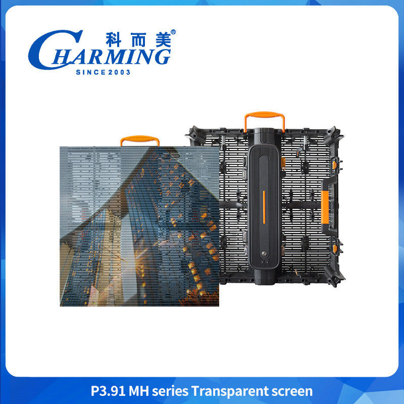 High Brightness Shopping Mall 3.91-7.8mm Hd Commercial Transparent Display Waterproof LED Video Wall Untuk Iklan