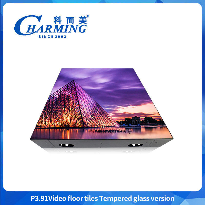 Indoor dan Outdoor 500*500mm Kabinet Panel Modul Board Screen Lain 3840HZ Perlengkapan Iklan Lantai Tarian Led Display