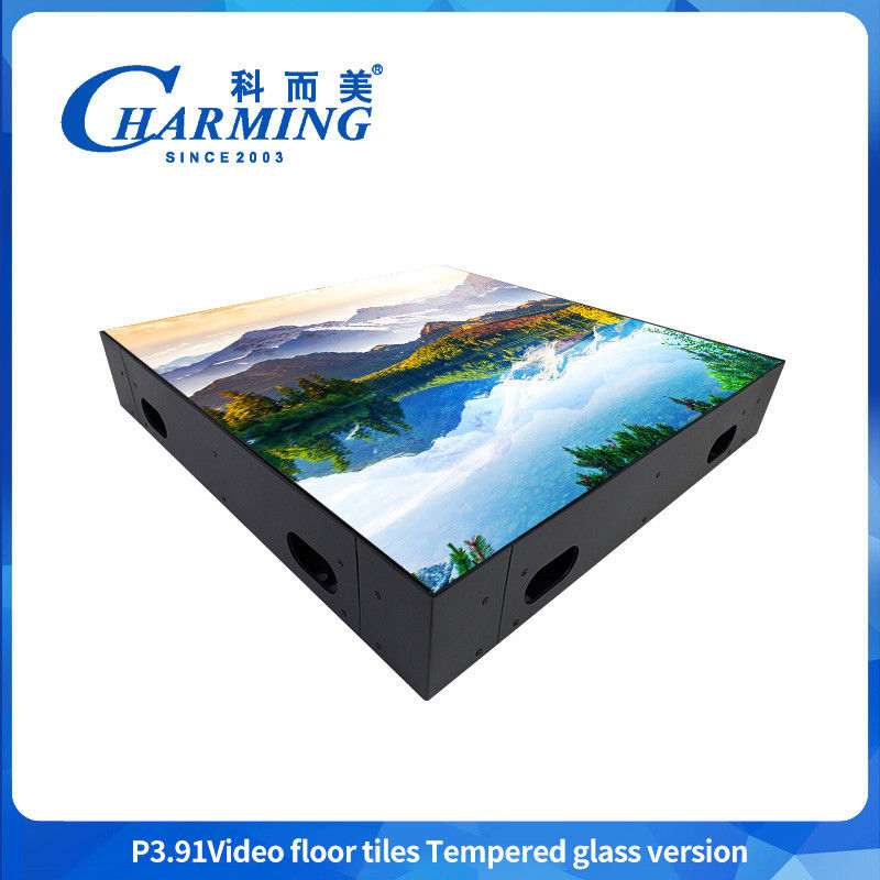 500x500MM GOB P3.91 Led Indoor Dance Floor IP65 Waterproof Led Display HD Video Seksi Untuk Acara