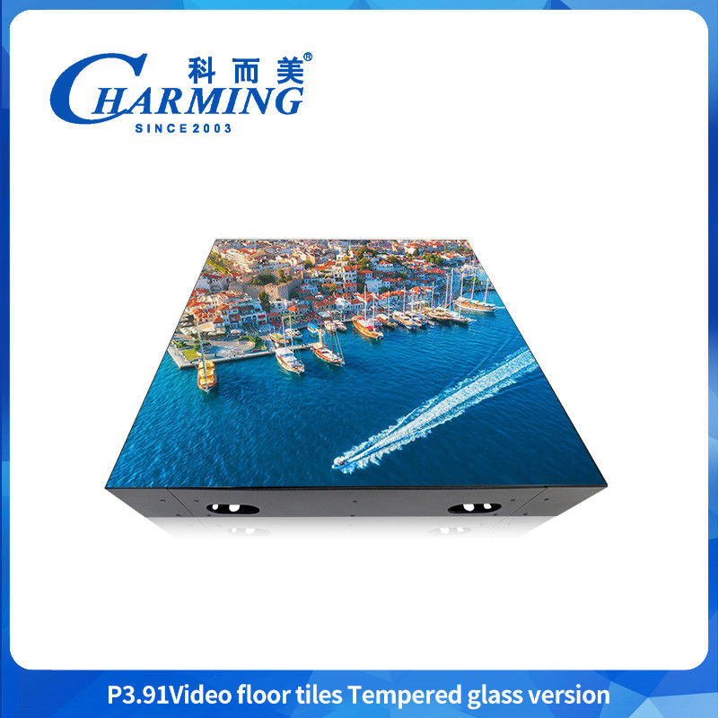 P3.91 Led Display Advertising Light Boxes Indoor GOB Floor Led Dance Floor Panel Untuk Acara